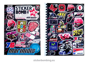Sticker Bombing Album #5 - Sticker Bombing Pack #5- Sticker Book #5 "Moto GP Edition"