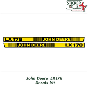John Deere LX178 Decals Kit
