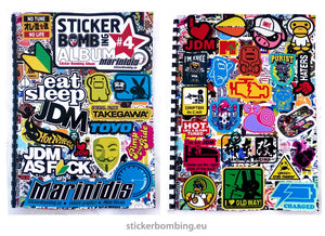 Sticker Bombing Album #4 "Jdm Edition" - Stickers Pack #4 - Sticker Book #4
