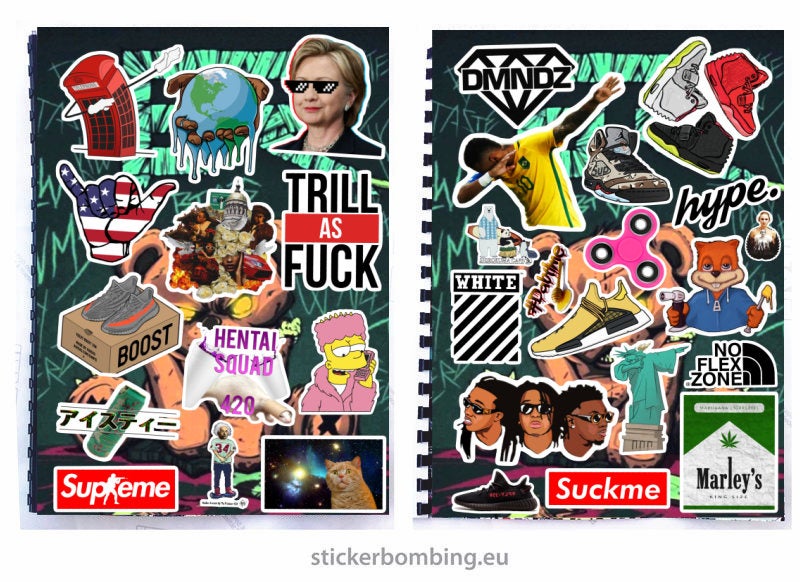 Sticker Bombing Album 10 Sticker Bombing Pack 10 Sticker Book 1