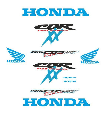 Stickers set for moto -  Honda CBR 1100 XX Blackbird 1997 (replica)