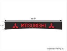 Load image into Gallery viewer, Windshield Banner Decal  Mitsubishi