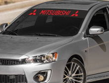 Load image into Gallery viewer, Windshield Banner Decal  Mitsubishi