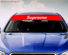 Load image into Gallery viewer, Universal Windshield Banner Decal Supreme