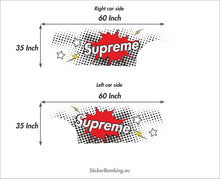 Load image into Gallery viewer, Universal vinyl car  graphics and decals kits "Supreme Pop ART"