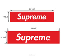 Load image into Gallery viewer, Rear Window Graphics. One Way Vision Film - "Supreme"