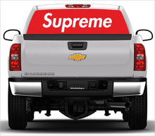 Load image into Gallery viewer, Rear Window Graphics. One Way Vision Film - "Supreme"