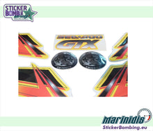 Load image into Gallery viewer, Sea-Doo GTX Supercharged decal set detail – GTX badge, Ultra-Low Emission roundels and side graphics