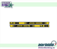 Load image into Gallery viewer, John Deere LX188 hood decal set – 2 yellow and black vinyl stickers for left and right side