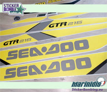 Load image into Gallery viewer, Sea-doo GTR 215 Yellow Grey model 2015 Decals Kit