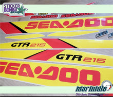Load image into Gallery viewer, Sea-Doo GTR 215 Yellow-Red model 2015 Decals Kit