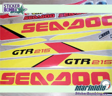 Load image into Gallery viewer, Sea-Doo GTR 215 Yellow-Red model 2015 Decals Kit