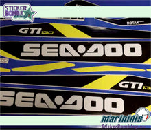 Load image into Gallery viewer, Sea-doo GTI 130 Fluo Yellow model 2015-2016 Decals Kit
