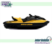 Load image into Gallery viewer, Sea-Doo GTR 230 2022-2024 Millennium Yellow decals kit shown on a jet ski, side view