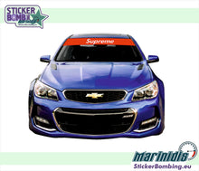 Load image into Gallery viewer, Supreme Windshield Banner Decal — Universal Fit (135 × 19 cm)