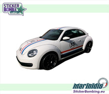 Load image into Gallery viewer, Volkswagen Beetle "Herbie 53" Car Graphics &amp; Stripes Decal Kit