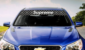 Universal Windshield Banner Decal Supreme X Louis Vuitton