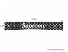 Load image into Gallery viewer, Universal Windshield Banner Decal Supreme X Louis Vuitton
