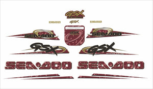 Decals kit for Sea-doo Gsx Rfi-model 1999-2001