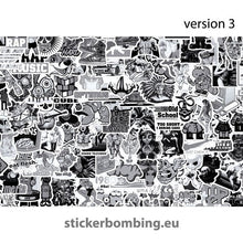 Load image into Gallery viewer, Black &amp;White Sticker Bombing Sheet (30x21 cm)