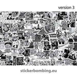 Black &White Sticker Bombing Sheet (30x21 cm)
