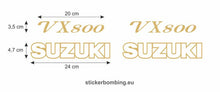 Load image into Gallery viewer, Stickers Set for moto suzuki &quot;Suzuki VX800&quot; (Replica Graphics ) Decals set