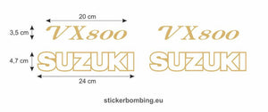 Stickers Set for moto suzuki "Suzuki VX800" (Replica Graphics ) Decals set
