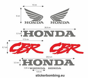 Stickers Set "Honda CBR (1992-1993)" (Replica Graphics)