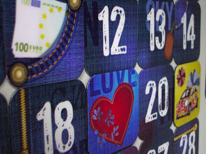 Eternal Magnet Calendar & Planner "Jeans" (english/russian versions)