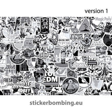 Load image into Gallery viewer, Black &amp;White Sticker Bombing Sheet (30x21 cm)