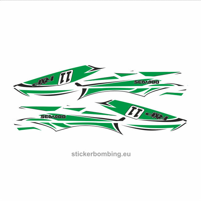 Sea-Doo RXP-X 260 RS, 300, 260 Jet Ski Full Set Stickers ...
