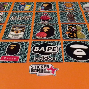 Sticker bombing pack -"Bape"
