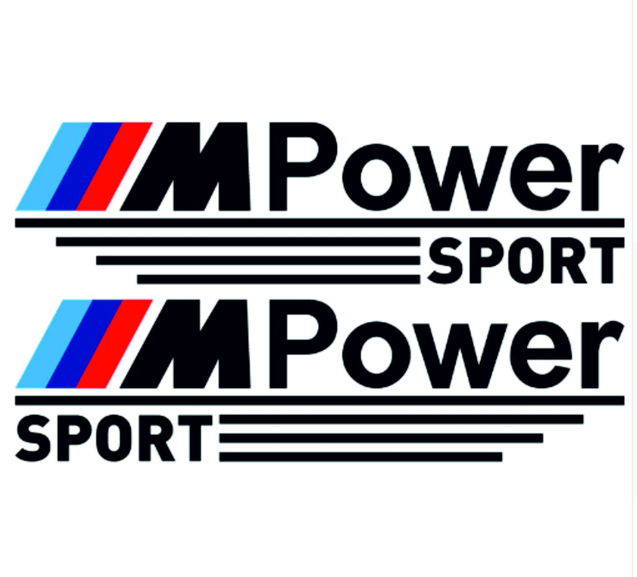 Stickers set for BMW-M-PowerSport 1pair Decal Car-Styling For bmw –