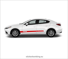 Load image into Gallery viewer, Mazda 2 3 6 RX8 lower panel door stripes vinyl graphics and decals kits  - &quot;Mazda Stripes&quot;