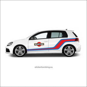 VW Golf Martini- Rally car graphics kit decals