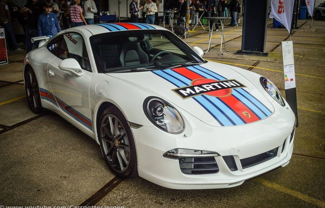 Porsche 911 Martini - Rally car graphics kit decals - Vehicle Car graphics