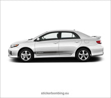 Load image into Gallery viewer, Toyota Corolla lower panel door stripes vinyl graphics and decals kits 2012 1017 - &quot;Corolla Stripes&quot;
