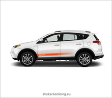Load image into Gallery viewer, Toyota Rav4 lower panel door stripes vinyl graphics and decals kits 2012 2017 - &quot;Rav4 Stripes&quot;