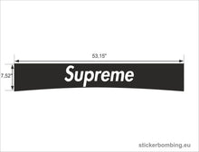 Load image into Gallery viewer, Universal Windshield Banner Decal &quot;Supreme&quot; Black Edition