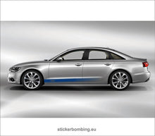 Load image into Gallery viewer, Audi A6  lower panel door stripes vinyl graphics and decals kits - &quot;Audi Stripes&quot;