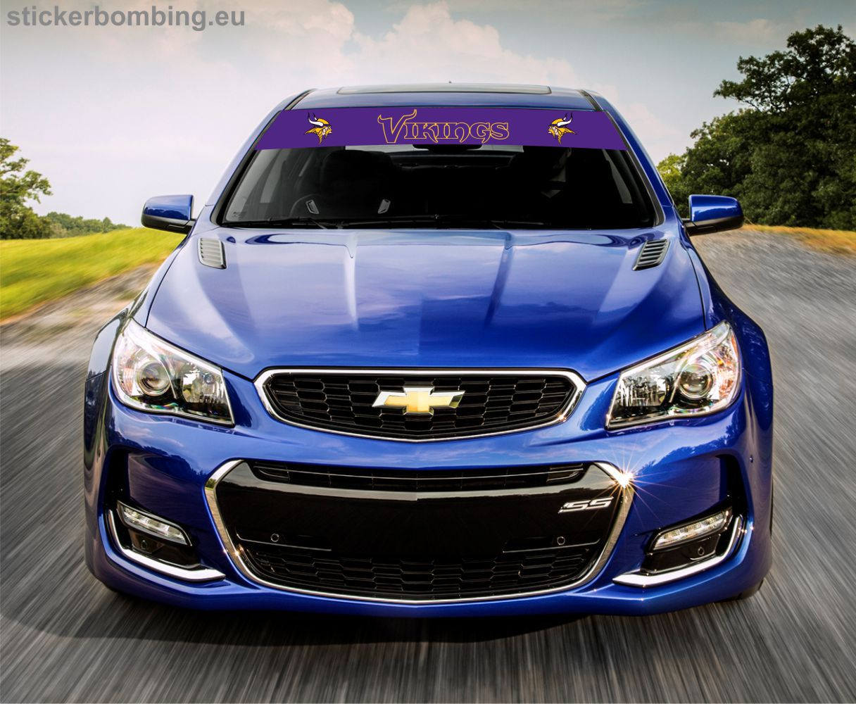 Universal Windshield Banner Decal Minnesota Vikings