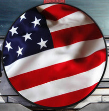 Load image into Gallery viewer, Tire Cover American Flag-Premium quality-Full Ecological Leather