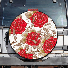 Load image into Gallery viewer, Premium quality-Full Ecological Leather-Tire Cover Flowers