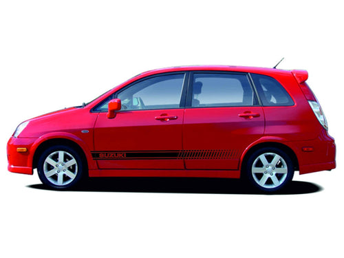 Suzuki Aerio lower panel door stripes vinyl graphics