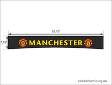 Load image into Gallery viewer, Universal Windshield Banner Decal &quot;Manchester United&quot; Black Edition