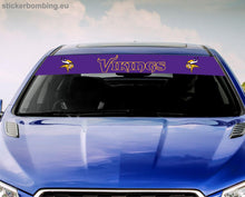 Load image into Gallery viewer, Universal Windshield Banner Decal &quot;Minnesota Vikings&quot;