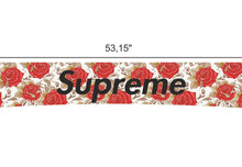 Load image into Gallery viewer, Universal Windshield Banner Decal &quot;Supreme Flowers&quot; Version 1