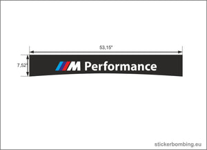 Universal Windshield Banner Decal Bmw M Performance
