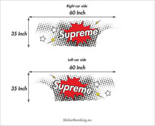 Load image into Gallery viewer, Universal vinyl car  graphics and decals kits &quot;Supreme Pop ART&quot;
