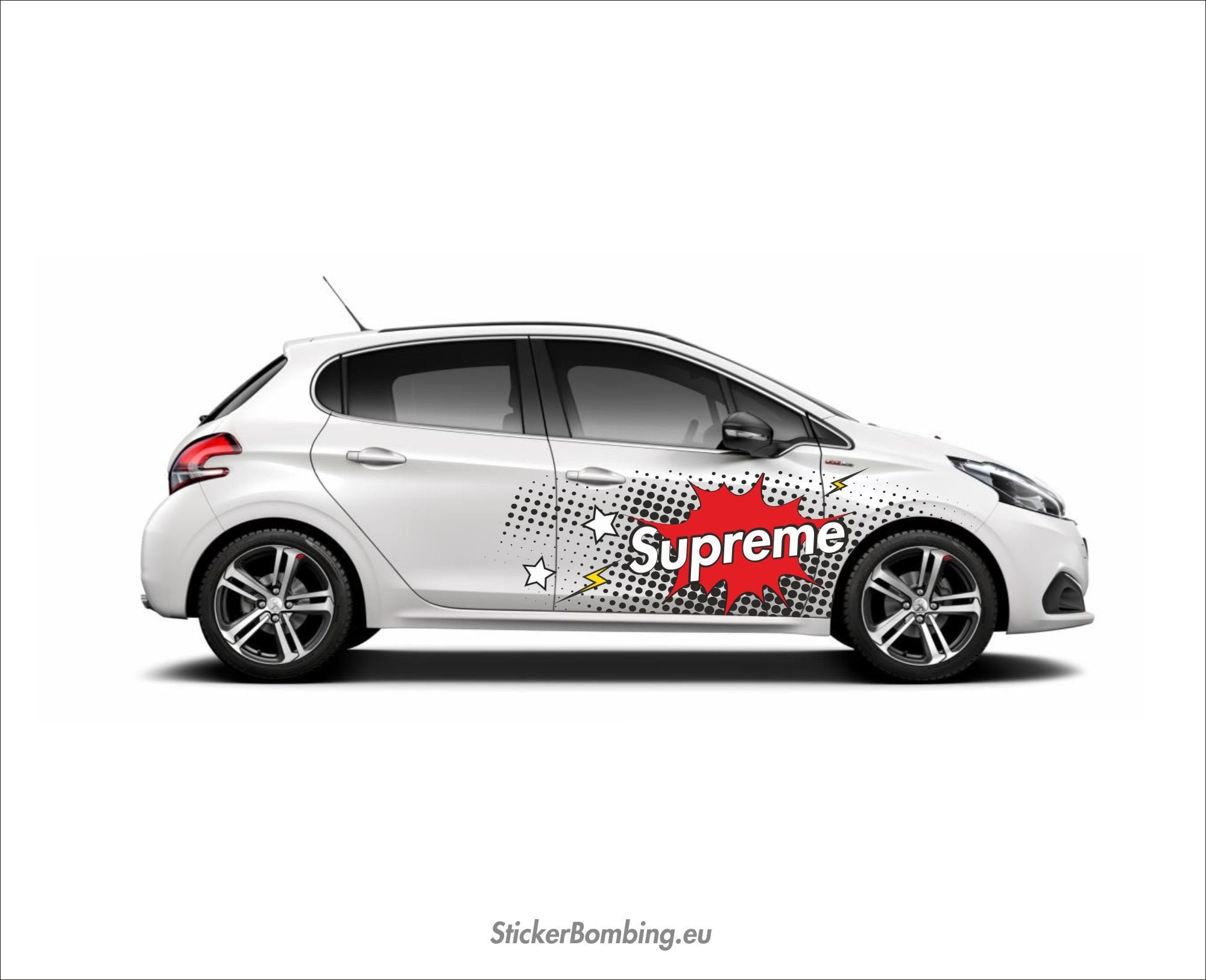 supreme car sticker